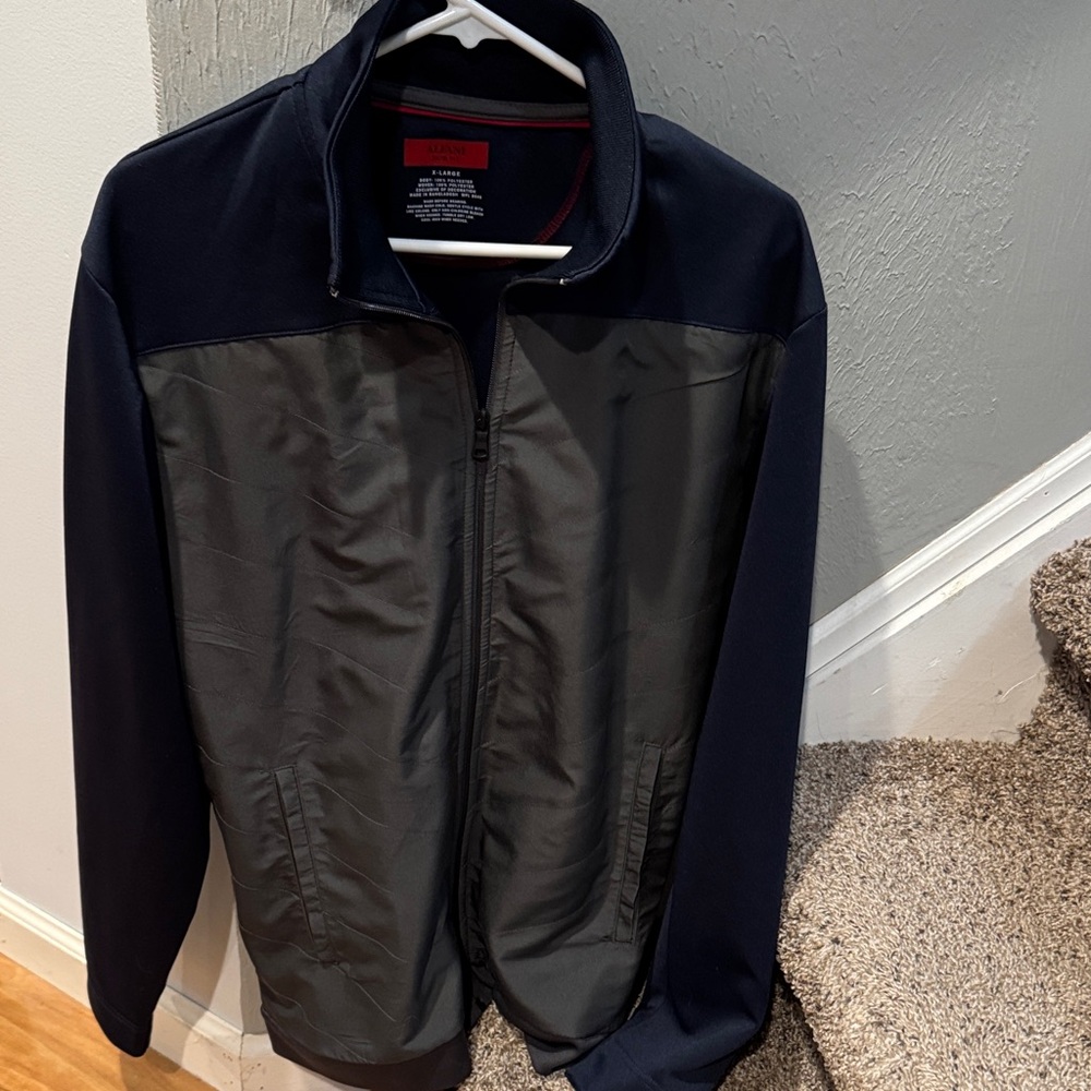 Alfani Dark Blue and Black Slim Fit jacket